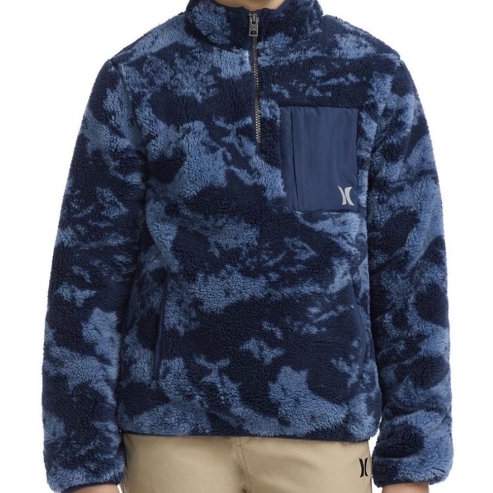 Hurley Boys Sherpa Quarter Zip Pullover